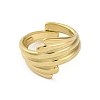304 Stainless Steel Open Cuff Rings for Women LS-RJEW-K258-10G-3