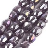 Electroplate Glass Beads Strands EGLA-D030-P4mm-B06-1