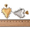Two Tone 304 Stainless Steel Dangle Stud Earrings EJEW-K296-08B-GP-5