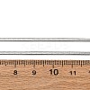 2MM 304 Stainless Steel Flat Snake Chain Necklaces NJEW-T016-20P-5