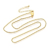 1MM Brass Box Chain Necklaces NJEW-C086-01G-4