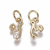 Brass Charms KK-L179-08Y-G-2