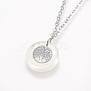 Brass Real Platinum Plated Cable Chains Pendant Necklaces NJEW-JN02259-05-2
