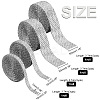 4 Rolls 4 Style Glass Self Adhesive Hotfix Rhinestone Ribbon Trimming DIY-PH0013-85-2