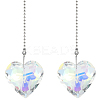 Glass Ceiling Fan Pull Chain Extenders HJEW-WH20021-03P-04-1