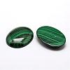 Oval Natural Malachite Cabochons G-O147-03J-2