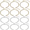12Pcs 2 Style 304 Stainless Steel  Chain & Brass Cable Chain Bracelet Making AJEW-NB0003-26-1