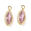 Brass Pave Cubic Zirconia Charms CU-CBABEB3-06G-02-1