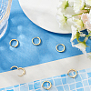 3 Pairs Brass Micro Pave Clear Cubic Zirconia Hoop Earrings EJEW-BBC0001-29-4