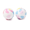 Food Grade Eco-Friendly Printed Silicone Beads SIL-A013-01A-16-1
