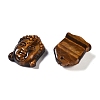 Natural Tiger Eye Carved Pendants G-I361-01B-2