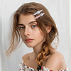 Zinc Alloy & Resin Hair Bobby Pins PHAR-SP0001-02-7