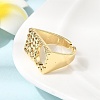 Brass Cuff Open Rings for Women RJEW-F215-10G-5