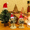 14Pcs 14 Styles Christmas Velvet Wine Bottle Cover Decoration AJEW-CA0004-47-7