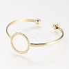 Brass Cuff Bangle LS-BJEW-P168-F09-1