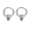 Snake Head 316 Surgical Stainless Steel Hoop Earrings EJEW-G416-41B-AS-4