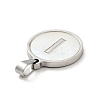 304 Stainless Steel with White Shell Pendants STAS-G268-01I-P-3