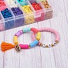 24 Colors Handmade Polymer Clay Beads CLAY-TA0001-05-12