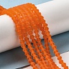 Imitate Austrian Crystal Frosted Glass Beads Strands EGLA-A039-T4mm-MD11-4