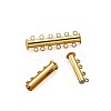 Brass Magnetic Slide Lock Clasps KK-TA0007-30G-3