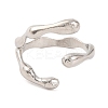 Alloy Open Cuff Rings for Women RJEW-M018-02P-02-2