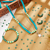 10 Strands Flat Round Handmade Polymer Clay Beads CLAY-PH0001-44K-5