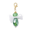 5Pcs Angel Glass & Acrylic Pendant Decorations HJEW-JM04180-04-4