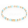 Bohemian Glass Seed Beaded Stretch Bracelets JM4508-40-1
