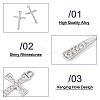 36Pcs 9 Styles Religion Themed Alloy Pendants FIND-TA0002-56-5