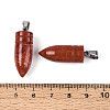 Natural Red Jasper Pendants G-N349-16P-05-3