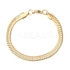 304 Stainless Steel Flat Snake Chain Bracelets LS-BJEW-C134-01B-G-4