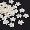 5-Petal Flower ABS Plastic Imitation Pearl Bead Caps LS-X-OACR-R016-21-1