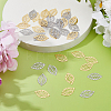 40Pcs 2 Colors 304 Stainless Steel Pendants STAS-DC0017-08-4