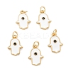 Brass Enamel Pendants KK-P204-11G-C-1