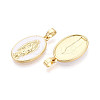 Brass & Enamel Pendants KK-T073-59A-G-2