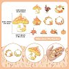 10Pcs 10 Styles Thanksgiving Day Theme Alloy Enamel Pendants ENAM-FS0003-78-4
