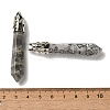 Natural Map Stone Pointed Big Pendants G-Z055-01P-22-3
