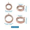 4Pcs 2 Style Alloy Glass Crystal Rhinestone Pendants PALLOY-TA0002-36D-8
