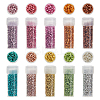 50G 10 Colors Cylinder Seed Beads SEED-DC0001-11-1