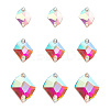 72Pcs 3 Style Irregular Rhombus Glass Sew on Rhinestone GLAA-GO0001-15-1