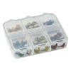 6 Colors Handmade Fancy Antique Glazed Porcelain Ceramic Round Beads PORC-FS0001-02-6