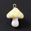 Opaque Resin Pendants LS-RESI-G057-01E-2