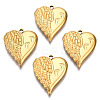 Ion Plating(IP) 201 Stainless Steel Pendants STAS-N098-144LG-2