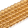 Transparent Glass Beads Strands GLAA-T032-T4mm-08-1