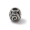 304 Stainless Steel European Beads STAS-H238-09J-AS-1