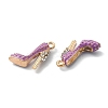 2Pcs Alloy Enamel Stilettos Pendants ENAM-YW0002-30C-2