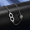201 Stainless Steel Cable Chain Bracelets BJEW-H205-01C-P-2