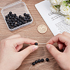 1 Strand Natural Black Obsidian Beads Strands G-AR0005-89-3