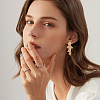 3 Pairs 3 Colors Alloy Dangle Stud Earrings fot Women EJEW-FI0002-61-6