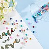 200Pcs DIY Natural & Dyed Ocean White Jade Beaded Stretch Bracelet Making Kits DIY-SC0014-78-4